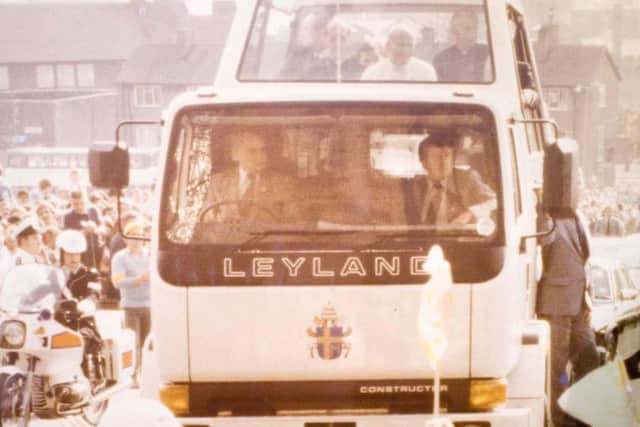 The Popemobile in 1982